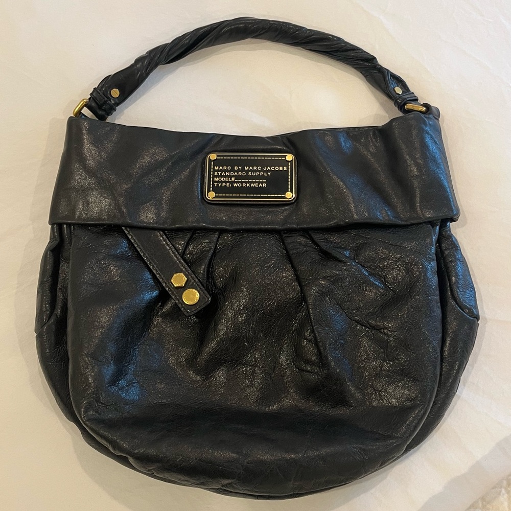 Marc by Marc Jacobs Black Leather Bag Handbag
